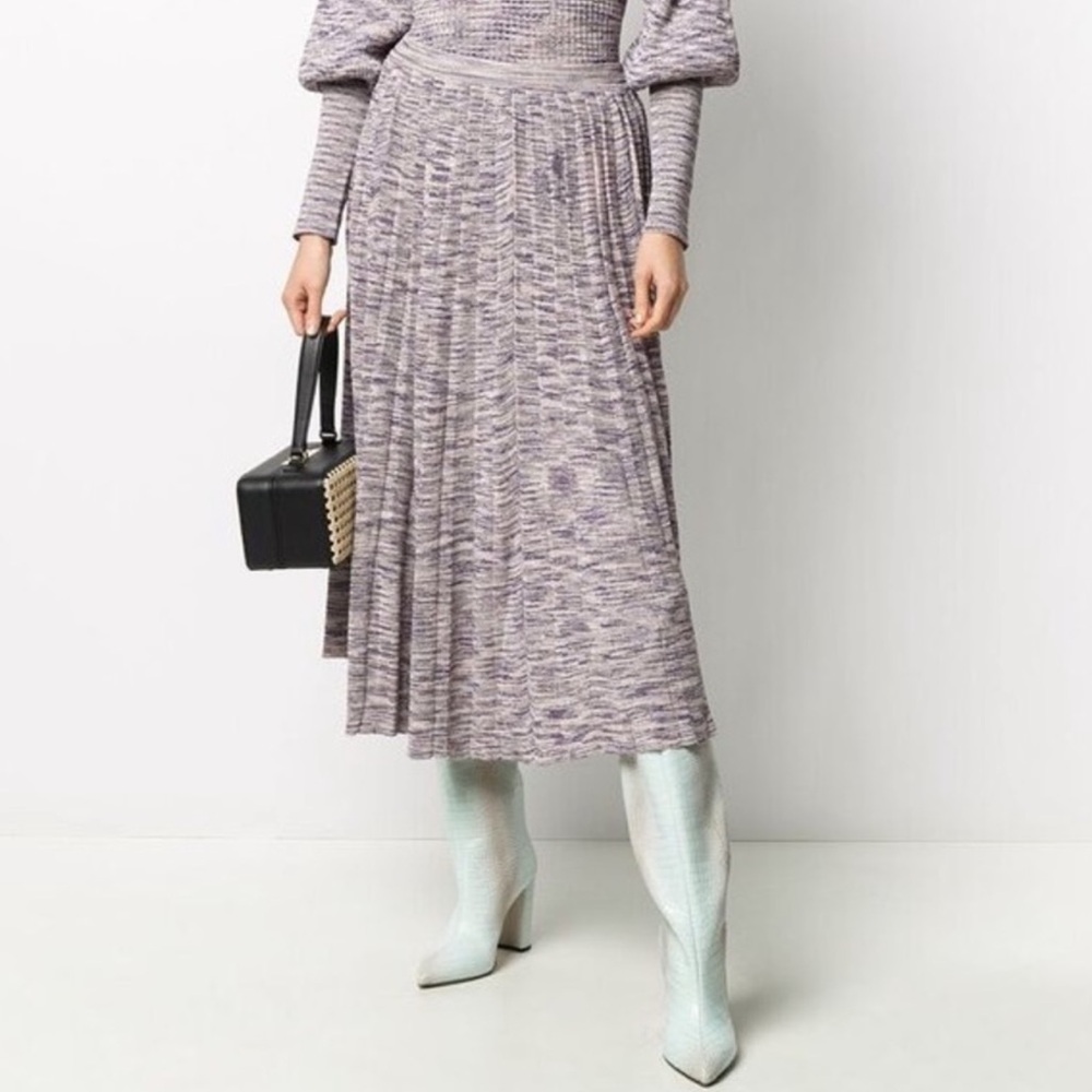 Ulla Johnson Marlie Pleated Knit‎ Skirt Size large